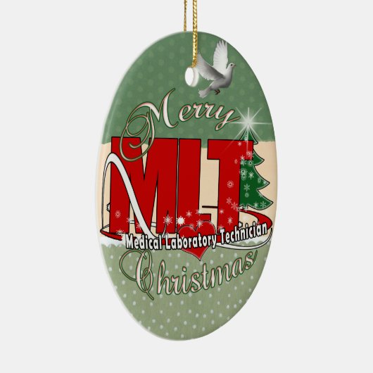 MLT CHRISTMAS MEDISCH LABORATORIUMTEKST KERAMISCH ORNAMENT (Rechts)