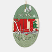 MLT CHRISTMAS MEDISCH LABORATORIUMTEKST KERAMISCH ORNAMENT (Links)