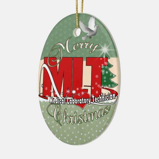 MLT CHRISTMAS MEDISCH LABORATORIUMTEKST KERAMISCH ORNAMENT (Links)