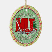 MLT CHRISTMAS MEDISCH LABORATORIUMTEKST KERAMISCH ORNAMENT (Rechts)