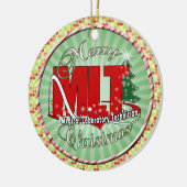 MLT CHRISTMAS MEDISCH LABORATORIUMTEKST KERAMISCH ORNAMENT (Links)