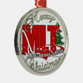MLT CHRISTMAS MEDISCH LABORATORIUMTEKST METALEN ORNAMENT (Rechts)