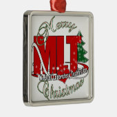 MLT CHRISTMAS MEDISCH LABORATORIUMTEKST METALEN ORNAMENT (Rechts)