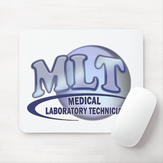 MLT FunBlue LOGO - MEDISCHE LABORATORIUMTECHNICIËN Muismat (Met muis)