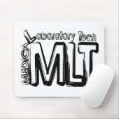 MLT GRUNGE TEKST MEDISCHE LABORATORIUMTECHNICUS MUISMAT (Met muis)