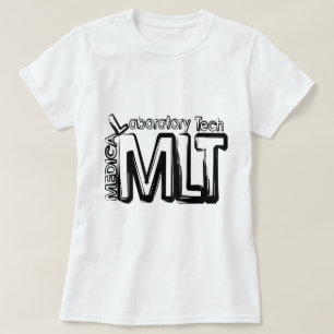 MLT GRUNGE TEKST MEDISCHE LABORATORIUMTECHNICUS T-SHIRT
