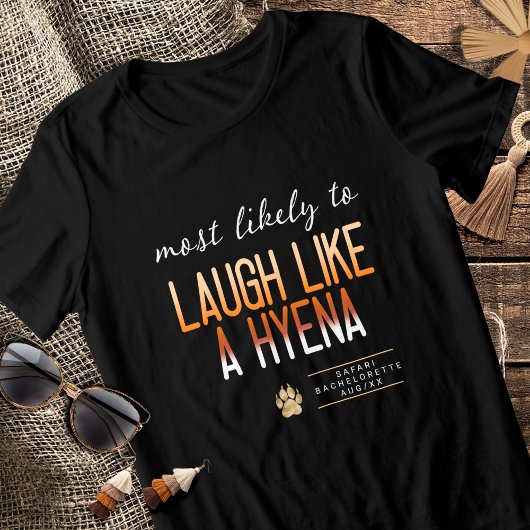 MLT Lach als een Hyena Meisjesuitje ID1156 Tri-Blend Shirt