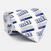 MLT LOGO - LABORATORIUMMEDISCHE TEKST STROPDAS (Opgerold)