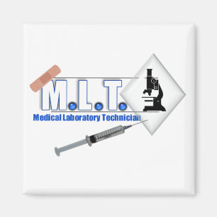 MLT LOGO W/MICROSCOPE - MEDISCH LABORATORIUMTECH MAGNEET