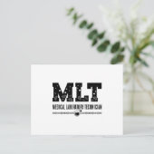 MLT Medical Laboratory Technician Science Lab Tech Briefkaart (Staand voorkant)