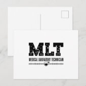 MLT Medical Laboratory Technician Science Lab Tech Briefkaart (Voorkant / Achterkant)