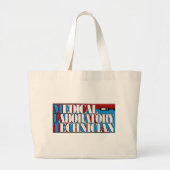 MLT MEDISCHE LABORATORIUMTECHNICIËN RODE BLAUWTECH GROTE TOTE BAG (Voorkant)