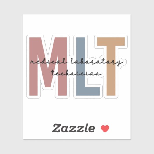 MLT Medische Laboratoriumtechnicus Technische Labo Sticker (Vel)