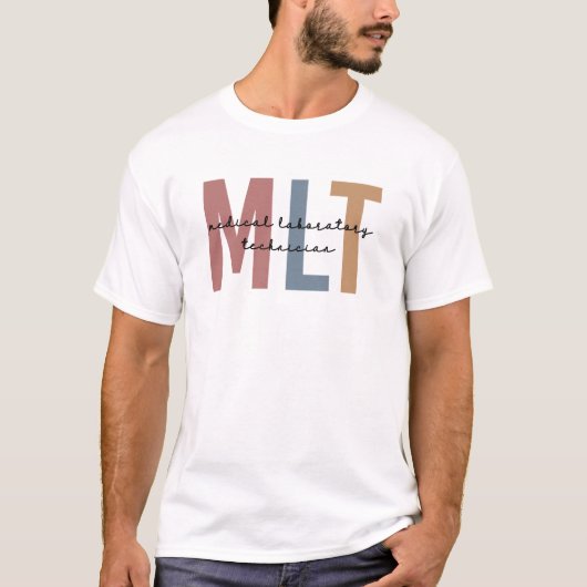 MLT Medische Laboratoriumtechnicus Technische Labo T-shirt (Voorkant)