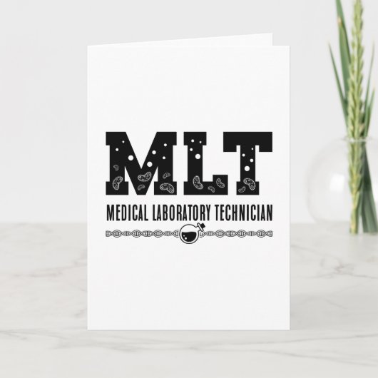 MLT Medische Laboratoriumtechnicus Wetenschapslabo Kaart (Voorkant)