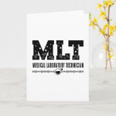 MLT Medische Laboratoriumtechnicus Wetenschapslabo Kaart (Gele Bloem)
