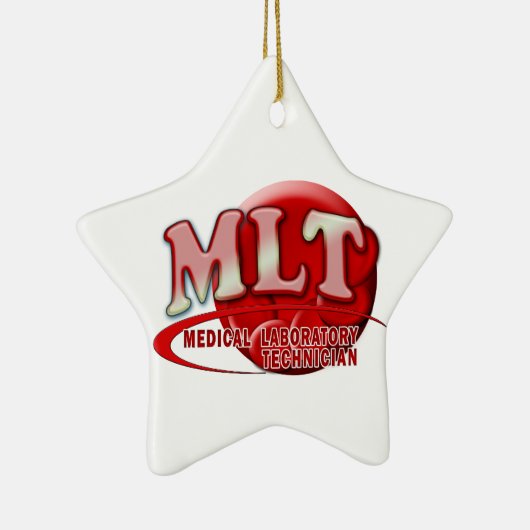 MLT RBC MEDISCHE LABORATORIUMTECH BLOEDCELLEN LOGO KERAMISCH ORNAMENT (Rechts)