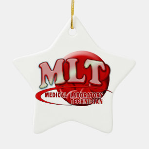 MLT RBC MEDISCHE LABORATORIUMTECH BLOEDCELLEN LOGO KERAMISCH ORNAMENT