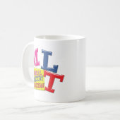MLT WHIMSICAL FUN ACRONYM LETTERS LABORATORY KOFFIEMOK (Voorkant links)