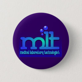 MLT - WTIH BUBBEL - MEDISCH LABORATORIUMTECH RONDE BUTTON 5,7 CM