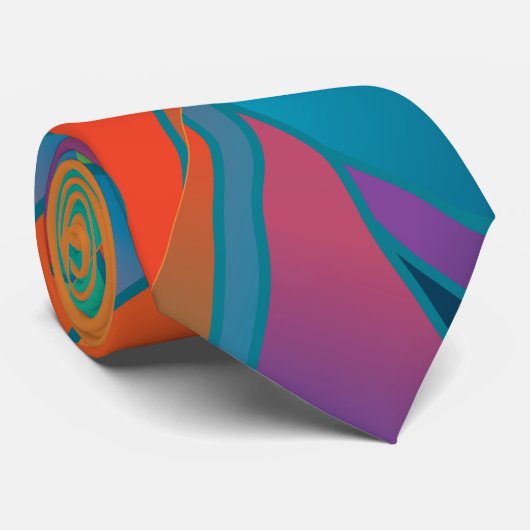 MLTS Chalice Art-patchwork in kleurenStropdas Stropdas (Opgerold)