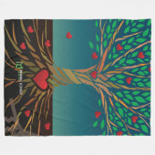 MLTS Compassion Tree Fleece Blanket large Deken (Voorkant (Horizontaal))