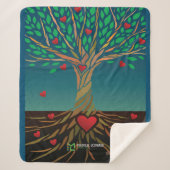MLTS Compassion Tree Sherpa Blanket medium Deken (Voorkant)