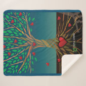 MLTS Compassion Tree Sherpa Blanket medium Sherpa Deken (Voorkant (horizontaal))