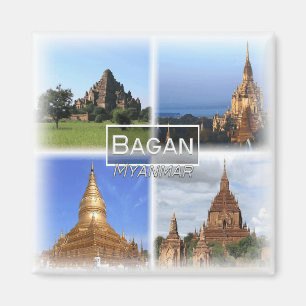 MM0010 Azië, Myanmar, Bagan, koelkast Magneet