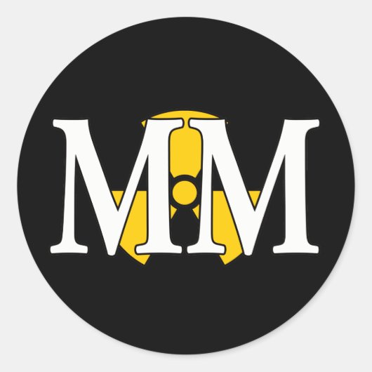 MM - Machinistenpartner Ronde Sticker (Voorkant)