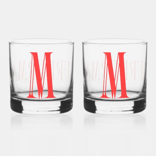 MM MANNEN WHISKY GLAS (Voorkant)