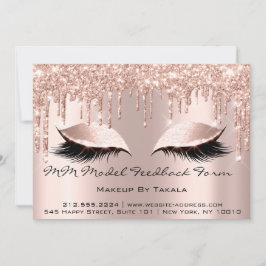 MM Model Feedbackformulier Makeup Roos Estheticien Kaart