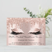 MM Model Feedbackformulier Makeup Roos Estheticien Kaart (Staand voorkant)