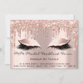 MM Model Feedbackformulier Makeup Roos Estheticien Kaart (Voorkant)