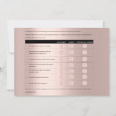 MM Model Feedbackformulier Makeup Roos Estheticien Kaart (Achterkant)