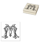 MM Monogram MM Logo Rubber Inktstempel Rubberstempel (Gestempeld)