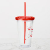 MM Vrouwen Acryl Tumbler Acryl Drinkbeker (Rechts)