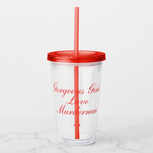 MM Vrouwen Acryl Tumbler Acryl Drinkbeker (Voorkant)