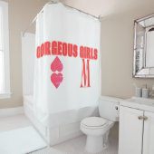 MM Vrouwen Douchegordijn (In situ)