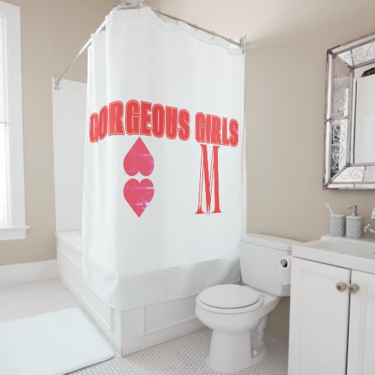 MM Vrouwen Douchegordijn (In situ)