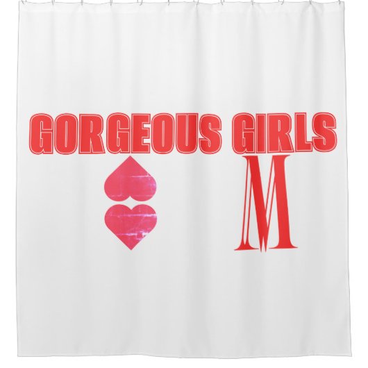 MM Vrouwen Douchegordijn (Voorkant)