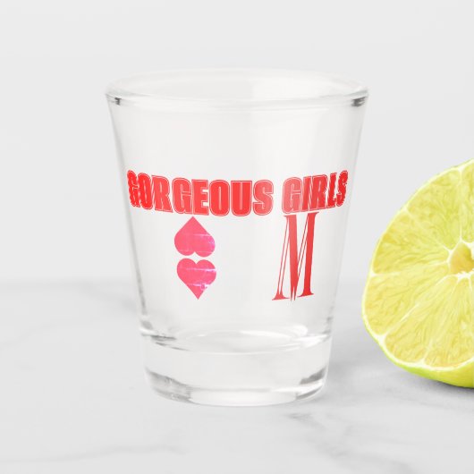 MM Vrouwen Shot Glas (Voorkant)