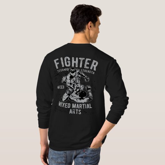 MMA 2018 gemengde martial Arts Fighter T-shirt (Achterkant volledig)