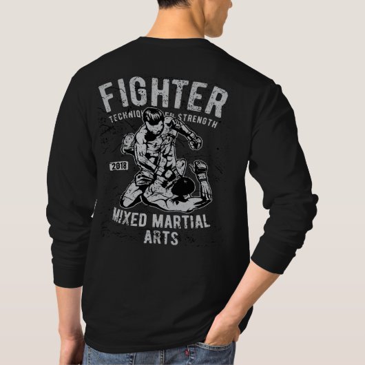 MMA 2018 gemengde martial Arts Fighter T-shirt (Achterkant)