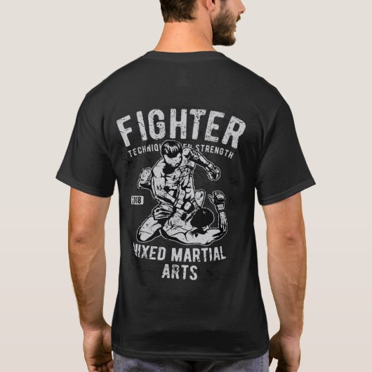 MMA 2018 gemengde martial Arts Fighter T-shirt (Achterkant)