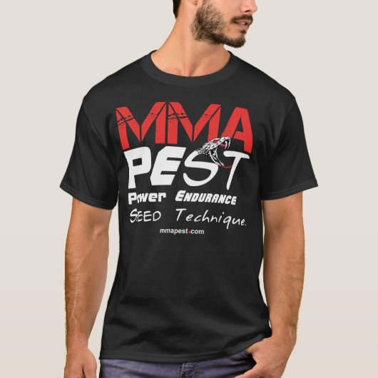 MMA Apparel - Mannen zwart shirt (Voorkant)