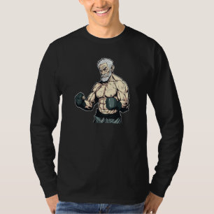 MMA Baardige Oude Mannen Kooi Vechters Vrije Vecht T-shirt