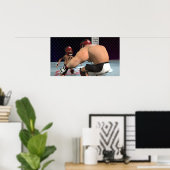 MMA-bestrijding - klein Poster (Thuiskantoor)