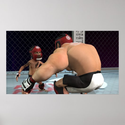 MMA-bestrijding - klein Poster (Voorkant)