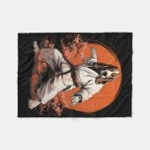 Mma Bet Hound Dog Karate  Fleece Deken (Voorkant (Horizontaal))